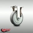 thumbnail image 2 of 5 Inch 316SS Thermoplastic Rubber Wheel Rigid Top Plate Caster Service Caster, 2 of 2