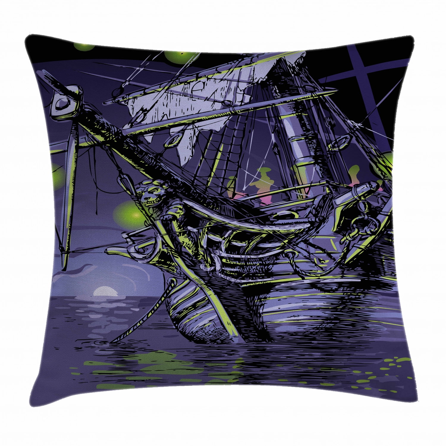 Jeff Granito's 'Island of the Lost' Pillow Cover - Ready to Ship! (FREE SHIPPING in U.S.) main image 1