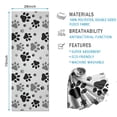 thumbnail image 2 of Grey Dog Paw Footprint Hot Yoga Mat Towel Non Slip for Hot Yoga - Quick-Drying Yoga Mat Cover with 4 Corner Pockets with Travel Bag - Hot Yoga Towel Non Slip Grip Moisture Wicking Sweat 70"x26", 2 of 6