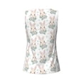 thumbnail image 5 of Easygdp Rabbit And Flower Women's Workout Tank Top, Running Top, Hiking Shirt, Quick-Dry for Running, Yoga, Hiking - Small, 5 of 9