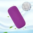 thumbnail image 4 of Micro Mini Microbead Back Cushion Roll Throw Pillow Travel Home Sleeping Comfortable Purple, 4 of 6