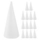 thumbnail image 1 of 20 conos de espuma blanca para manualidades, ideales para arreglos florales, decoración navideña, eventos y fiestas. 11 cm, 1 of 5