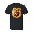 thumbnail image 2 of Lion With Sunglasses Animal Lover Men's Graphic T-Shirt, Black, 4XL, 2 of 3