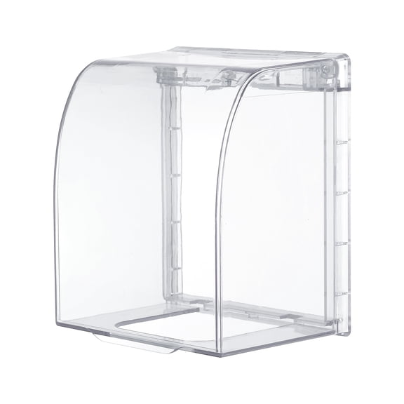 Uxcell 4.41 x 3.94 x 2.8 Inch Outlet Cover Box, Transparent