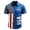 Royal Blue-C4, variant on Homeyce Men's USA 250th Anniversary Hawaiian Shirt 4th Of July American Flag Printed Hawaiian Shirts Short Sleeve Button Down Patriotic Tee for Memorial Day Independence Day Hawaiian Shirt,Beige 2XL