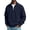 Navy, variant on Annhoo Men Quarter Zip Sweatshirt Stand Collar Long Sleeve Comfy Loose Pullover Casual Vacation Going Out Tops