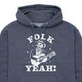 thumbnail image 3 of Instant Message - Guitar Skeleton Folk Yeah - Men's Pullover Hooded Fleece Sweatshirt, 3 of 7