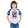thumbnail image 5 of ZACPNCV July 4th Shirts for Kids Boys Girls Flag USA Print Tees Patriotic Casual Short Sleeve Tops Memorial Day Gift T Shirt Blue 7-8 Years, 5 of 8