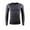 Gray, variant on LYXSSBYX Men's Performance Long Sleeve Shirt Moisture Wicking Crew T-Shirt Elastic Slim Breathable Thermal Underwear Mesh Sweatshirt Top Blouse