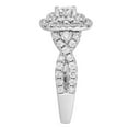 thumbnail image 2 of Silvago Jewel Infinity Twisted Diamond Ring - 1.3 Ct Round Cut Lab Created Simulated Diamond - 14K White Gold Plated - Women's Engagement Ring for Her - Ideal Gift for Weddings Proposal, 2 of 3