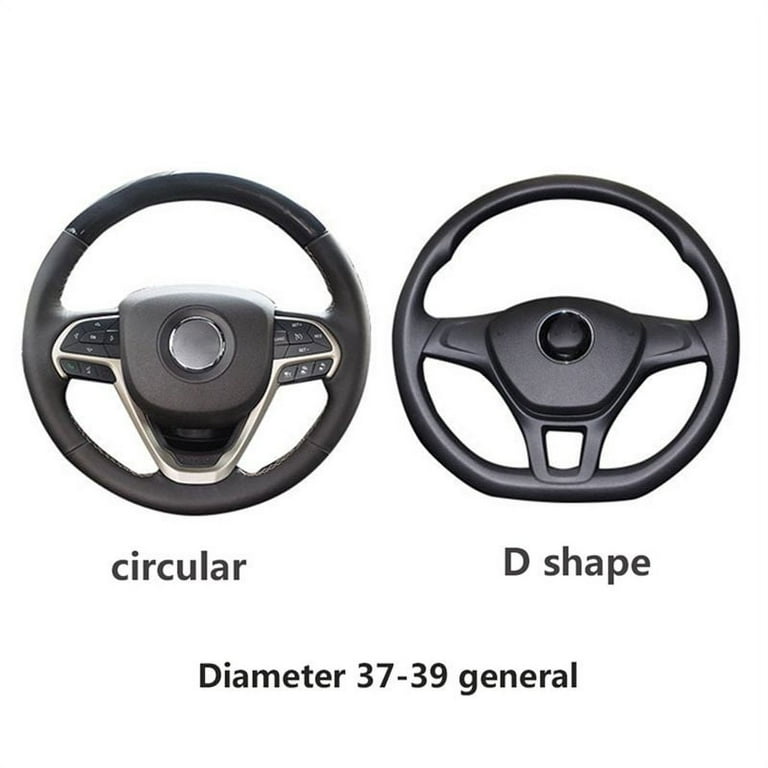 37-38cm Car Steering Wheel Cover Daisy Flower Auto Interior Decoration  Knitted Steering Wheel Cover Universal Car Accessories