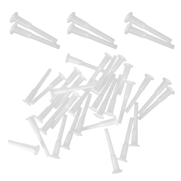 MOKKHNB 120Pcs Fitness Ball Air Stopper White Plastic Replacement Plug for Exercise and Yoga Balls
