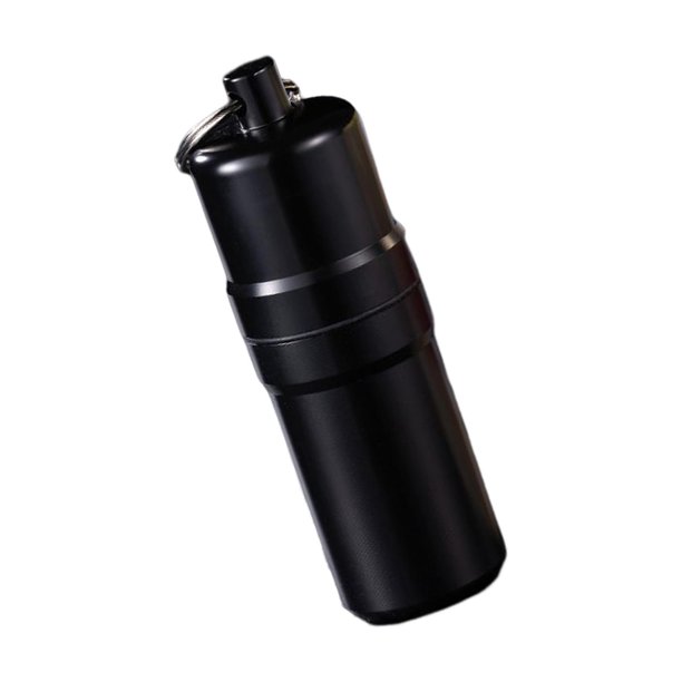 Caja de de aleación de Zinc con lvero, caja de almacenamiento de impermeable, contenedor de caja Negro Yotijar llavero