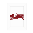 thumbnail image 1 of Rojo coches clasicos silueta geométrica Marco de Fotos de escritorio imagen Blanco Pintura arte 5x7 pulgadas, 1 of 4