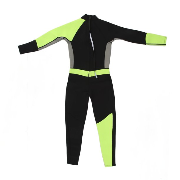 Traje de buceo de 3 mm de espesor traje de buceo femenino integrado a prueba de frío y calor traje de buceo a prueba de agua de manga larga para nadar traje de buceo amarillo, gris y negro m