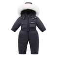 thumbnail image 2 of XIMIN Baby Boy Girl Snowsuit Toddler Winter Girl Jacket Coat Snow Ski Suit Clothes Hooded Jumpsuit Romper Coat Outwear Kid Snow Suits Outfits, 2 of 8