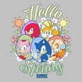 thumbnail image 2 of Womens Sonic the Hedgehog Hello Spring Faces T Shirt, 2 of 5