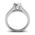 thumbnail image 5 of SuperJeweler 1 1/2 Carat Round Shape Moissanite Engagement Ring In 14 Karat White Gold For Women, 5 of 6