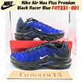 thumbnail image 1 of Nike Air Max Plus Premium Black Racer Blue FQ7331-001 Men's Size, 1 of 6