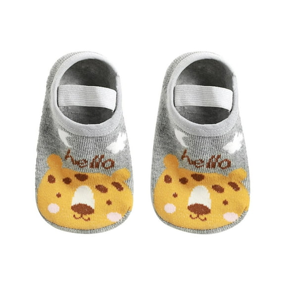 Ketyyh-chn99 Kids Socks Infant Socks Baby Toddler Anti Slip Socks Cute Floor Socks Grey,S