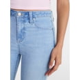 thumbnail image 4 of No Boundaries Stretch Denim Bootcut Jeans, 32" Inseam, Women's and Plus Sizes 00-28W, 4 of 5