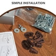 thumbnail image 5 of WEUVEB 4-Piece Metal Drawer Slide Track Guide Set for Projects and Furniture Repair, 5 of 8