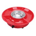 thumbnail image 1 of Chocolate Fondue Pot, 25W Electric Chocolate Maker Fondue Pot 2 Mode Adjustment High Temperature Melting Base Fast Heating with Tray and Forks for Chocolate Fondue Machine, 1 of 7