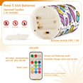 thumbnail image 5 of Yayeee Flameless Candles with Remote Flickering Battery Operated Multi Color Changing, Purple Retro Pattern, 5 of 7