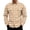 Beige -AD04, variant on Mens Shirts Long Sleeve Casual Plaid Button Down Shirt Cotton Checkered Shirt Work Shirts with Pockets Beige L