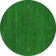 thumbnail image 1 of Ahgly Company Indoor Round Abstract Green Contemporary Area Rugs, 4' Round, 1 of 1