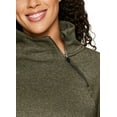 thumbnail image 5 of RBX Active Women's Zip Mock Neck Wrap Fleece Pullover Sweatshirt With Pockets, 5 of 9