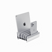 Elestoria Vertical Laptop Stand Office Desk Accessories Laptop Organizer, Silver