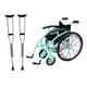 thumbnail image 2 of 2024 新款热销3PCS娃娃mini仿真过家家玩具可折叠康复轮椅拐杖娃 Xm1823绿色, 2 of 9