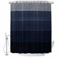 thumbnail image 2 of Blue Gray Waterproof Fabric Shower Curtain,Farmhouse Vintage Gradient Abstract Art Waterproof Fabric Shower Curtain for Bathroom Curtains Bathtubs Hotel Shower Curtains with 12 Hooks Small 36x72in, 2 of 8