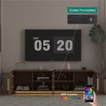 thumbnail image 2 of Aukfa LED TV Stand for TVs up to 75",Modern TV Cabinet Entertainment Center W/16-Color Lights for Living Room & Bedroom,Walnut, 2 of 7