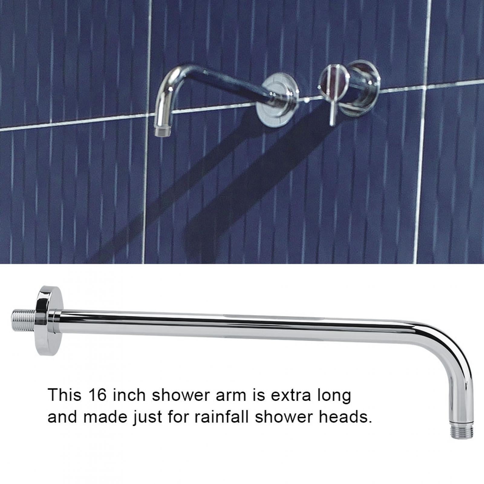 Octpeak Extra Long Stainless Steel Shower Rain Head Arm Replacement