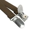 thumbnail image 5 of Toptie Men's Skinny Suspenders 1/2"inch (1.5CM) X-Back Clip Suspenders-Brown, 5 of 7