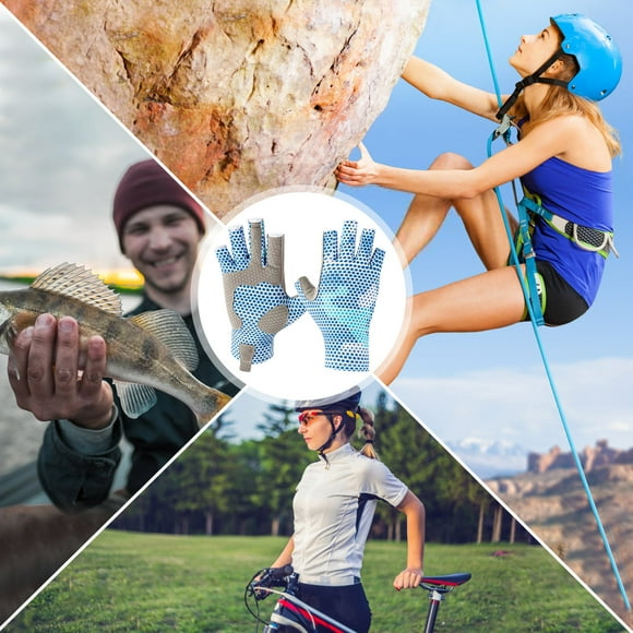 Guantes de sol y pesca TBKOMH UV para hombre y mujer