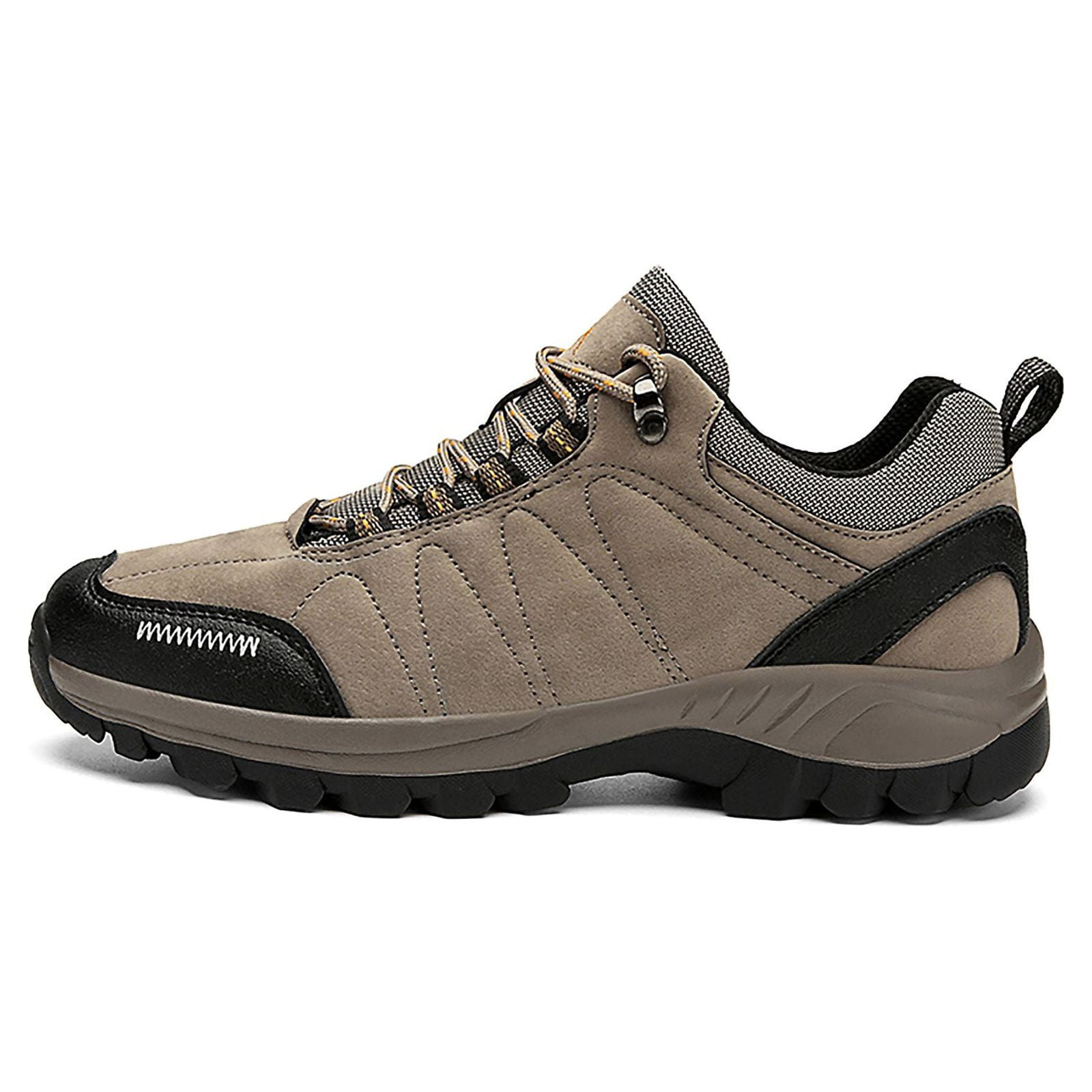 HOBIBEAR Mens Sneakers Leather Running Shoes Trainers Sneaker Casual Hiking Shoes