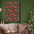 thumbnail image 6 of Bright Christmas Night Collection E - Framed Gallery Wrapped Holiday Canvas - 25 x 37 - Black Frame, 6 of 8