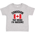 thumbnail image 3 of Inktastic Canada Flag Awesome Canadian Boys or Girls Baby T-Shirt, 3 of 5