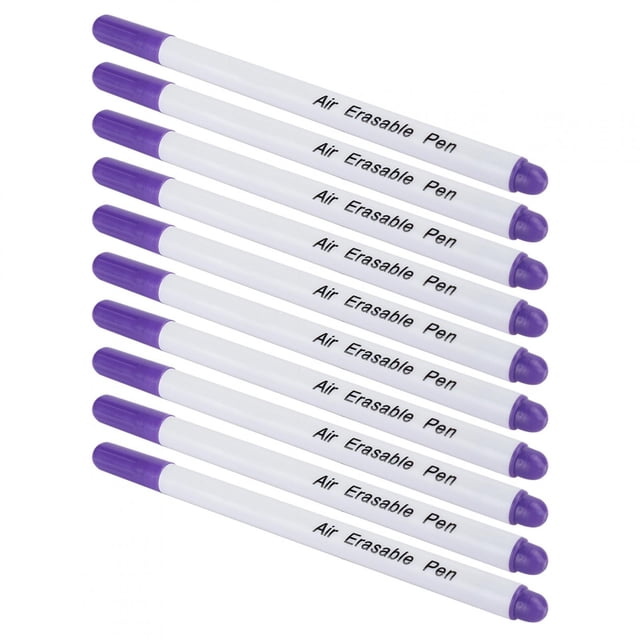 10pcs Water Soluble Fabric Marker Pen Set for Garment Tailoring Embroidery, Cloth Cutting Tailor Line Tool