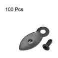 thumbnail image 3 of Frame Turn Button, 7/8" Metal Flat w Screws for Hanging Pictures, 100 Pcs (Black), 3 of 4