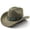 Army Green, variant on Mens Cowboy Hat Women Men Western Cowboy Hat Wide Brim Cattle Head Belted Cowgirl Hat Felt Jazz Cap for Rodeo Party