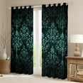 thumbnail image 2 of Erosebridal Hippie Damask Curtains and Drapes (38x54), Bohemian Boho Flower 30%-50% Blackout Curtains for Bedroom, Exotic Style Decorative, 2 of 6
