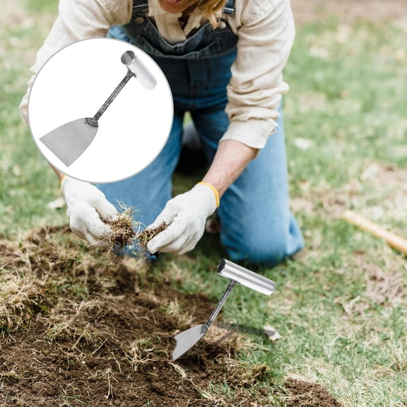 HAMPPLIES 1Pack Gardening Tools for Gardeners Iron with Ergonomic Handle Design