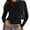 Black, variant on Luniro Long Sleeve Shirts for Women Boat Neck Tight Fit Going Out Crop Tops Y2k Teens Girls Basic T Shirt