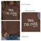 thumbnail image 4 of Sudadera con Cuello Redondo para Mujer Sudadera de Manga Larga Estampada Transpirable y Agradable para la Piel para Las Compras Diarias Café Fuente Blanca M, 4 of 5