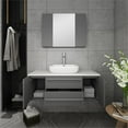 thumbnail image 7 of Fresca Fvn6142-Vsl Lucera 42" Wall Mounted Single Basin Vanity Set - Grey, 7 of 7