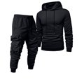 thumbnail image 4 of Xzbqbs Mens Casual Tracksuits 2 Piece Long Sleeve Sweatsuits Athletic Hoodie Pullover and Joggers Sweatpants Set Jogging Sweatsuit, 4 of 5